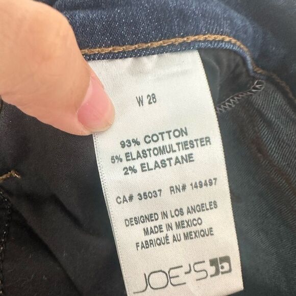 Joe's Jeans Clean Cuffed Colombes Boyfriend Jean Blue Size 28 - Picture 6 of 7